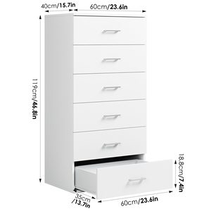Bien Élégant Moderne Blanc <span class=keywords><strong>Commode</strong></span> pour Chambre Polyvalent avec 1.5 <span class=keywords><strong>cm</strong></span> D'épaisseur En Bois Et En Métal Pour Combinaison De Stockage - Product Image 2