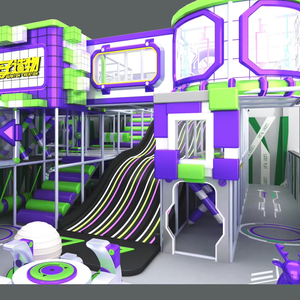 ศูนย์เครื่องเล่นในร่มขนาดเล็กพร้อมชุดอุปกรณ์สนามเด็กเล่นในร่มสำหรับเด็กเล่นในหลุมบอล - Product Image 1