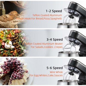 <span class=keywords><strong>Robot</strong></span> pâtissier <span class=keywords><strong>multifonction</strong></span> 6L au <span class=keywords><strong>meilleur</strong></span> prix – Batteur planétaire électrique pour gâteaux, pains et pâtes – Appareil <span class=keywords><strong>de</strong></span> <span class=keywords><strong>cuisine</strong></span> domestique - Product Image 3