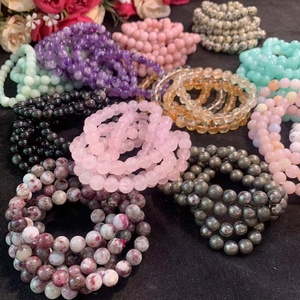 Braccialetti di Cristallo Colorati da 8mm, Economici, con Ametista, Reiki, Materiali Diversi, Bracciali di Gemme alla Moda per Donne - Product Image 4