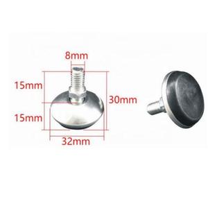 Pieds de meubles réglables résistants à la corrosion à prix avantageux pour meubles en métal, disponibles en noir et transparent - Product Image 1