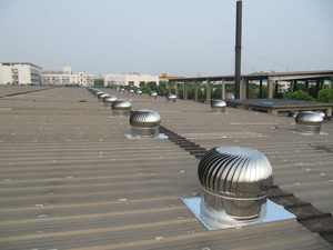 Ventilateur de toit industriel sans alimentation 36 pouces, ventilateur de grenier avec lumière, ventilation d'entrepôt, acier inoxydable extérieur - Product Image 3