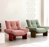 Fauteuil œuf moderne rembourré - Fauteuil inclinable de loisirs rembourré pour hôtel et villa avec accoudoirs, mobilier d'intérieur