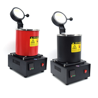 Fourneau à fusion d'or au prix le plus bas, 1400W, 2000F, fourneau à fusion électrique numérique avec creuset en graphite
