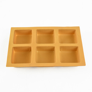 Yu ถาดพลาสติกแบบใช้แล้วทิ้งสำหรับเค้กคุกกี้และบรรจุภัณฑ์น้ำตาลโลโก้ตามสั่งเครื่องดัดถาดพลาสติกใช้สำหรับอุตสาหกรรมอาหาร - Product Image 5