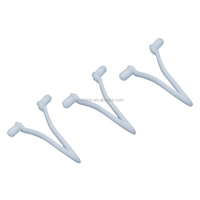 Clips en V pour poteaux de piscine, clips papillon en plastique durables pour remplacement de la poignée des écumoirs et des têtes d'aspiration de piscine