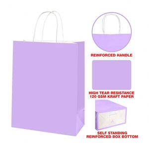 Kraft Paper <b>Bags</b> with Handles Eco-Friendly Recyclable Gift <b>Bags</b> From Wood Pulp High Tear Resistance Load Capacity Paper <b>Bag</b> - Product Image 3