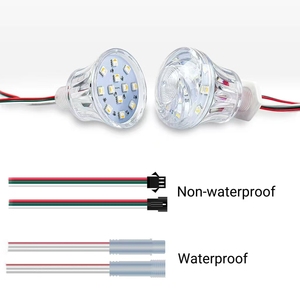 Alta calidad 60mm RGB RGBW cabujón luces LED nuevo diseño 18leds 24V Rgb automático para Parque de Atracciones 24V cuerpo de PC para diversión - Product Image 3