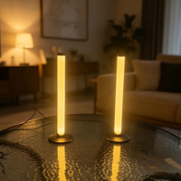 Barre lumineuse LED intelligente à 360 degrés, synchronisation musicale RGB, ambiance lumineuse, design moderne, USB, lumières rythmiques pour salle de jeu