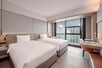 Mobilier de chambre à coucher sur mesure 5 étoiles de luxe moderne en bois massif Ensemble complet de chambre à coucher standard d'hôtel