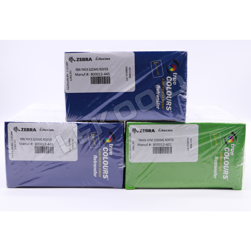 Zebra ZXP Series 8 Printer Ribbons - YMCK Color & Transfer Film