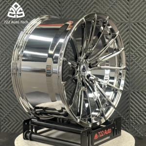 ล้อแม็กซ์ 722Auto Deep Concave แบบชิ้นเดียว ผลิตจากอะลูมิเนียมอัลลอยด์ สำหรับรถยนต์นั่งส่วนบุคคล ขนาด 5x112 5x114.3 5x120 สีโครเมียม ขนาด 17 18 19 20 21 22 นิ้ว - Product Image 3