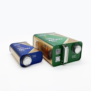 Boîtes en fer blanc personnalisées OEM pour huile moteur, impression offset, 1L et 4L, carrées et rectangulaires, avec bouchon à vis - Product Image 6