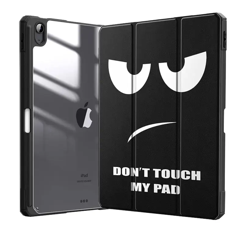 Impression couleur Flip PU Tablet Cases Cuir Smart Clear PC Shell cuir ipad cases Tablet Cover pour iPad 10gen 10.9 inch Case