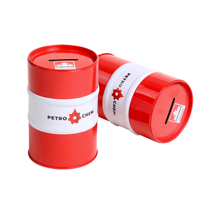 Tirelire personnalisée en métal en forme de baril de pétrole avec couvercle à fente pour économies, biscuits et emballage de petits objets - Product Image 1
