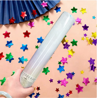 Canon à Confettis Multicolore Tendance en Forme d'Étoile, Tube de Pulvérisation Portable pour Fêtes KTV/Bar, Idéal pour les Remises de Diplômes