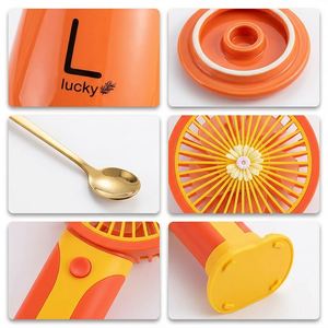 Best Sale Ceramic Mug USB Handheld Fan <b>Gift</b> Set Custom Logo Mug <b>Gift</b> Set for Women Business Giveaways Wedding Favors - Product Image 3