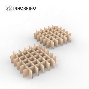 Caja de Embalaje de Cartón Corrugado Estándar INNORHINO de 36 Celdas para Velas con Laminación Mate y Separadores para Sushi - Product Image 4