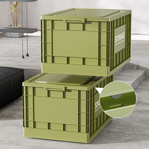 Tùy chỉnh công nghiệp phong cách hiện đại PP doanh thu hộp công suất lớn có thể gập lại lưu trữ nắp cho cắm trại ngoài trời ròng rọc bao gồm - Product Image 2