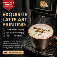 Solutions complètes d'automatisation robotique, station à café, systèmes de robots industriels, configuration modulaire, distributeur automatique intelligent