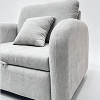 Canapé-lit convertible moderne pour salon, design inclinable et extensible, idéal pour hôtel et appartement