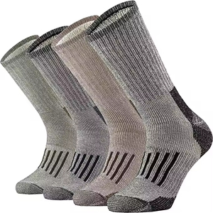 Chaussettes longues chaudes en cachemire et laine mérinos pour homme et femme, idéales pour la randonnée en extérieur – Vente en gros - Product Image 4