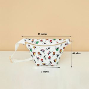 กระเป๋าคาดเอวเด็กพิมพ์ลายการ์ตูนแฟชั่น คุณภาพสูง ผ้าไนลอนกันน้ำ สายปรับได้ ซิปปิด พกพาสะดวก - Product Image 5