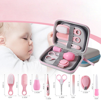 Kit de Cuidado Básico para Bebés 8 en 1 con Logotipo Personalizado, Set de Manicura de Acero Inoxidable, Incluye Bolsa y Caja de Almacenamiento