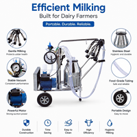 Machine à traire électrique et à essence de qualité supérieure, double seau, machine à traire portable mini pour ferme à bas prix