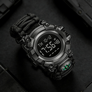 Montre de sport pour homme SHUAIKE, étanche, affichage numérique LED, multifonction, grand cadran, montre électronique, style G, montre pour homme - Product Image 2