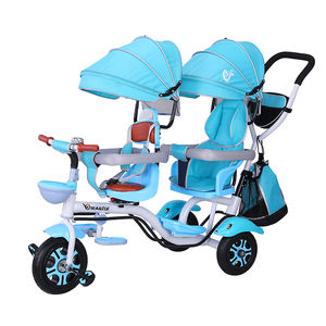 Triciclos para Bebés de Alta Calidad al por Mayor con Doble Asiento para Gemelos - Product Image 5
