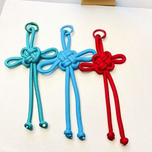Pendentif cordon noué chinois fait main, ornements en corde tressée, cordon personnalisé avec logo, cadeau promotionnel, cordon pour sac, décoration de clés - Product Image 2