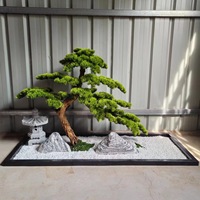 Arbre artificiel Prix de gros Bonsaï artificiel Pin Intérieur Extérieur Maison Hôtel Décoratif Pin vert