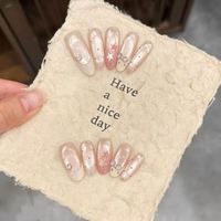 [Exclusivité Sweet Girl] Ongles press-on faits main en ABS, design œil de chat avancé, doux et confortables à porter, blancs, longueurs longues/moyennes/courtes