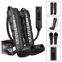 Bottes de massage à compression d'air LEAMAI LM-B à 6 chambres séquentielles, batterie rechargeable 3200 mAh pour la relaxation corporelle