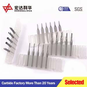 Fraise à micro-prise en charge, à bout sphérique, en carbure, à extrémité plate - Product Image 6