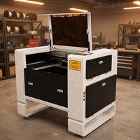 Machine de gravure laser pour bijoux, découpeuse laser CO2 pour porte-clés, bois, acrylique, cadeaux