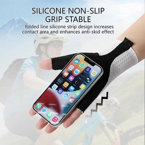 Guantes de Ciclismo Ultraligeros Transpirables de Verano, Medios Dedos, Antideslizantes con Almohadilla de Silicona, Personalizables para Hombre y Mujer, para Bicicleta de Carretera y Actividades al Aire Libre - Product Image 3