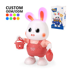 Zhorya simpatico cartone animato danza coniglio Montessori giocattoli sensoriali elettrico canto ballo bambini giocattoli educativi precoci - Product Image 1