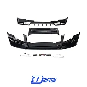 Drifton Style Front Bumepr Lip and Rear Diffuser with Exhaust Tips For Land Rover Defender 130 110 90 L663
