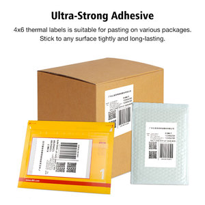 Kammit Ready to Ship Fanfold 4 "X 6" <span class=keywords><strong>etichette</strong></span> termiche dirette 500 pezzo Per pila etichetta termica di spedizione - Product Image 4