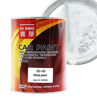Peinture de réparation automobile à base d'acrylique à séchage rapide, couleur blanc nacré, application par pulvérisation