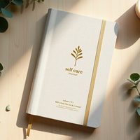Cuaderno Personalizable para el Cuidado Personal, Tapa Dura, Encuadernación Cosida con Hilo, Diario de Planificación para el Bienestar Mental, A4 A5 OEM