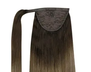 Hot Selling human hair ponytail ponytail human hair ponytail extension Applied to hair extensions