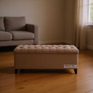 Banco de Almacenamiento con Tapizado, Diseño Contemporáneo y Moderno para Sala de Estar, con Cierre Suave - Product Image 2