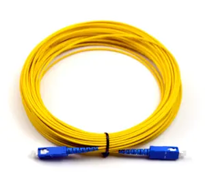 Cable de parche de fibra óptica para dispositivos electrónicos, cable de parche de fibra óptica de 2,0 m y 3,0 m, sencillo, de modo único SC/APU-SC/apue, Económico