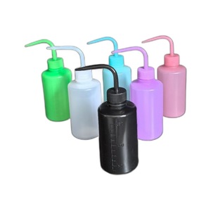 Tattoo Eyelash Cleaning Bottle Elbow Plastic <b>Washer</b> High Resilience Washing Tool for Salon Use - Product Image 1