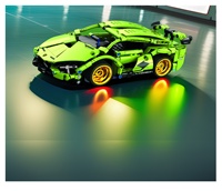 KK modèle bloc 1:16 technique télécommande voiture de sport de course, blocs de construction bricolage voiture Rc, ensemble de briques d'assemblage pour enfants enfants