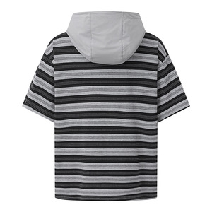 <span class=keywords><strong>Abbigliamento</strong></span> Maschile all'Ingrosso, T-Shirt con Cappuccio a Righe, Design alla Moda, <span class=keywords><strong>Abbigliamento</strong></span> Casual da Uomo di Tendenza, Fornitore <span class=keywords><strong>Online</strong></span> - Product Image 2