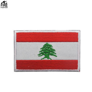 Écussons brodés durables en forme de drapeau du Liban, à coller sur les chapeaux, les sacs, les emblèmes avec des attaches, écussons pour vêtements - Product Image 6